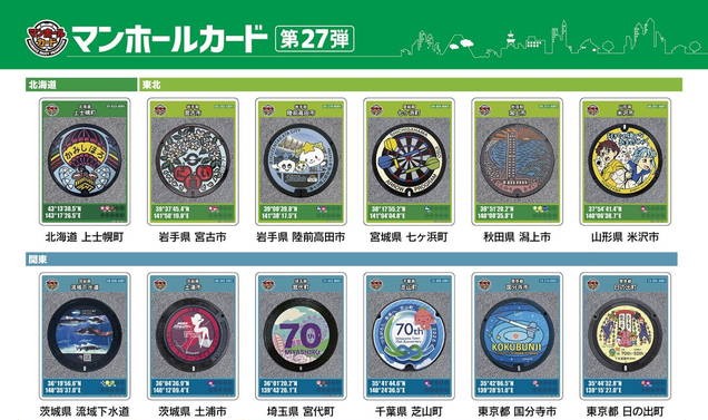 新弾追加！マンホールカード第27弾情報と配布場所マップ更新