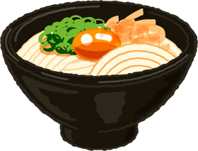 腹ペコシリーズ【釜玉うどん】