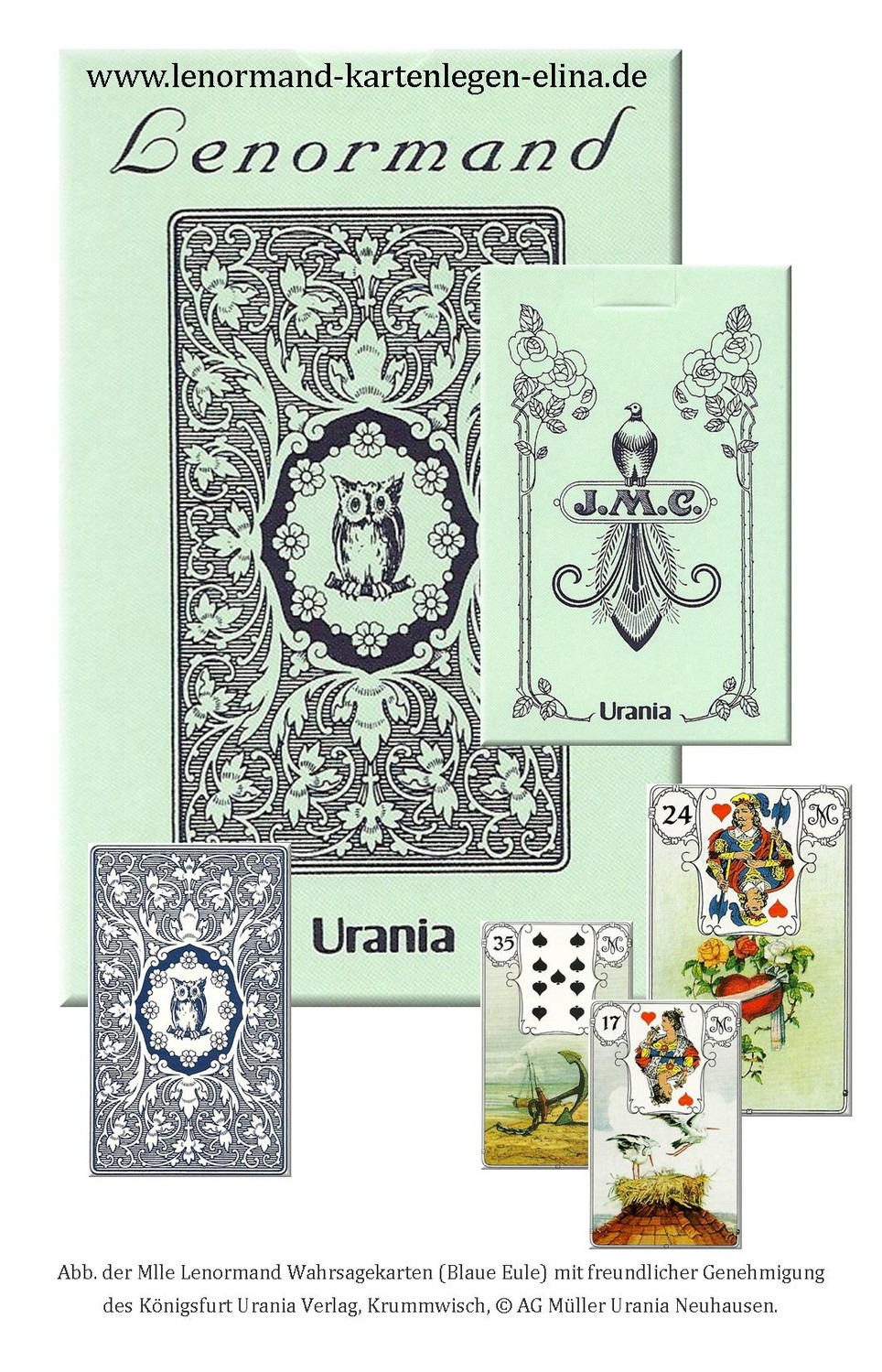 Lenormand Blaue Eule Lenormand Blaue Eule