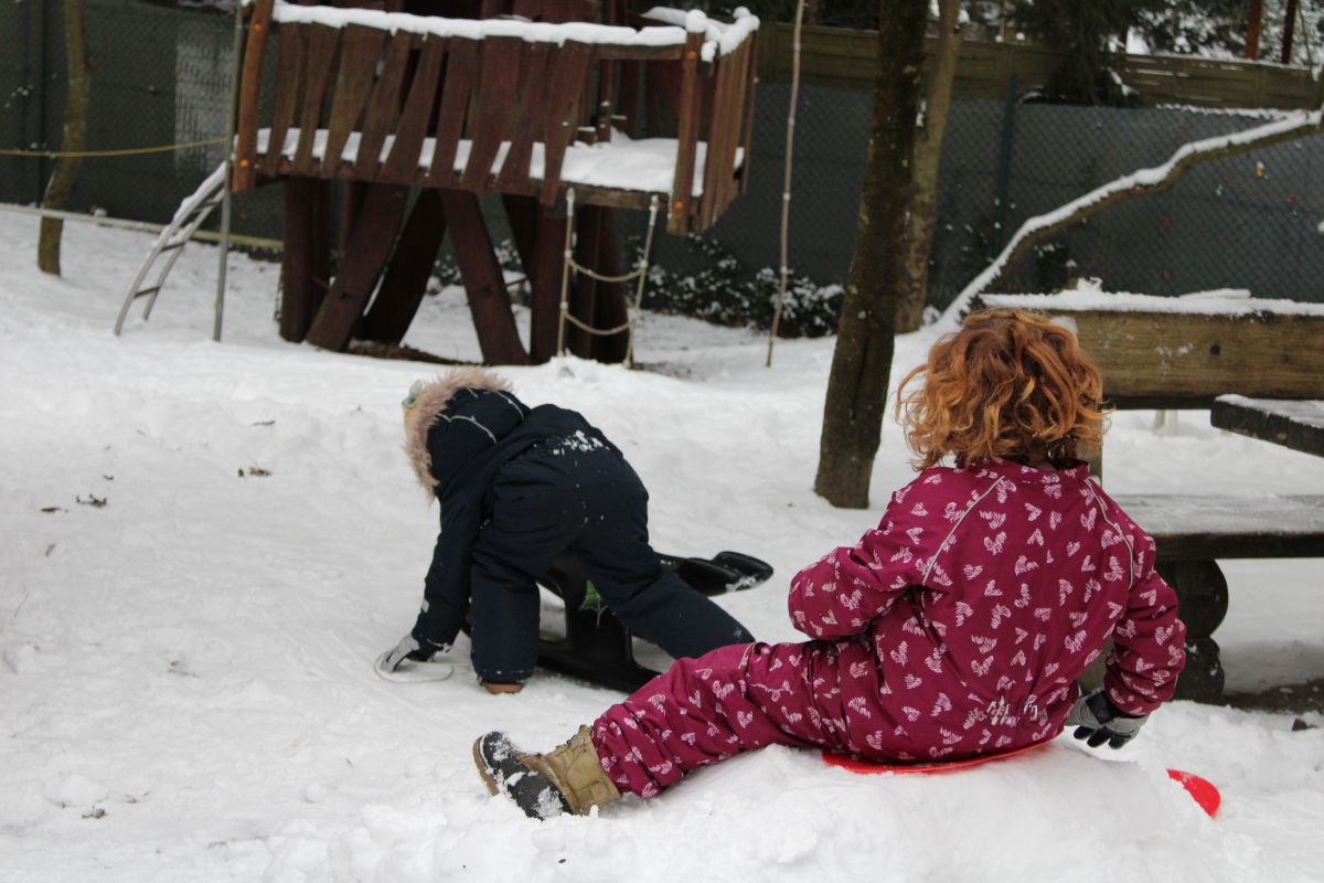 Der erste Schnee in diesem Jahr