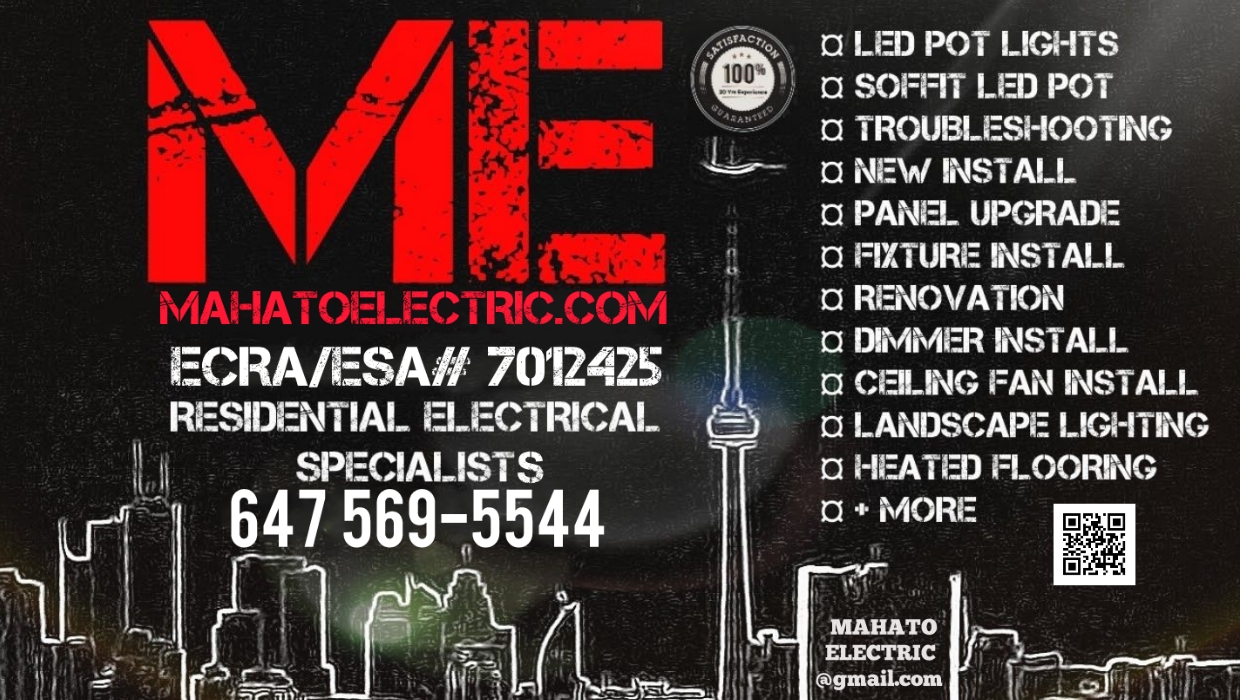 BRAMPTON POT LIGHT INSTALLATION, FROM 50, LED, PANEL INSTALLATION