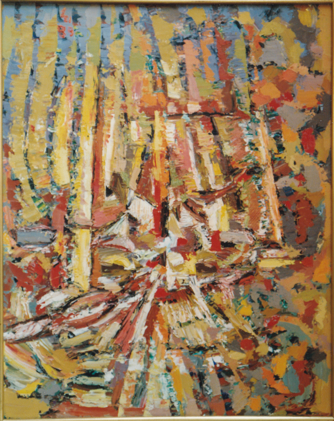 Composition Or et Rouge 1968 (92x73)