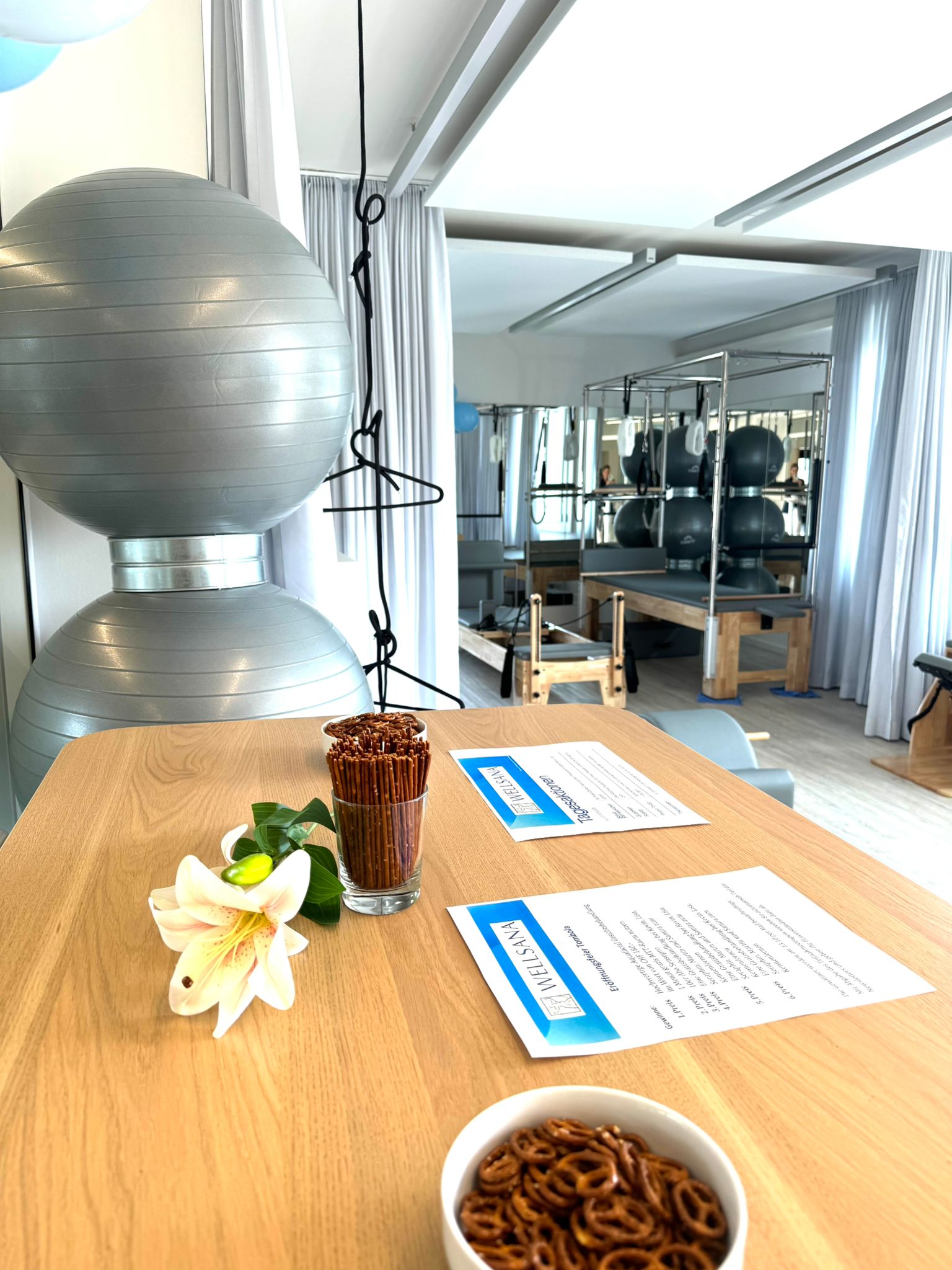 Traningsangebot für Pilates und Yoga