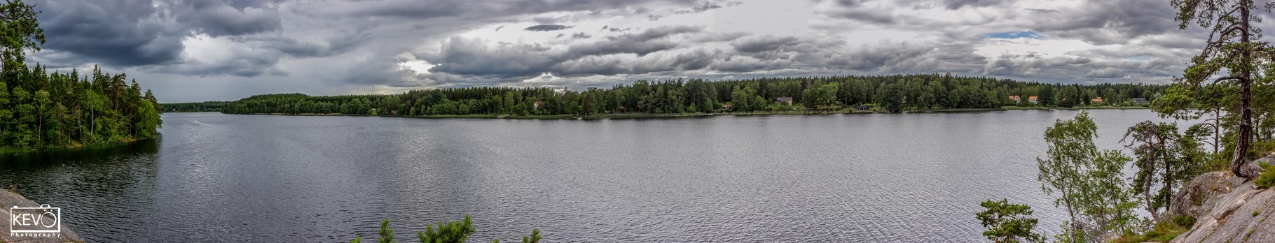 Panorama vom Lötsjön (Uppsala, Schweden)