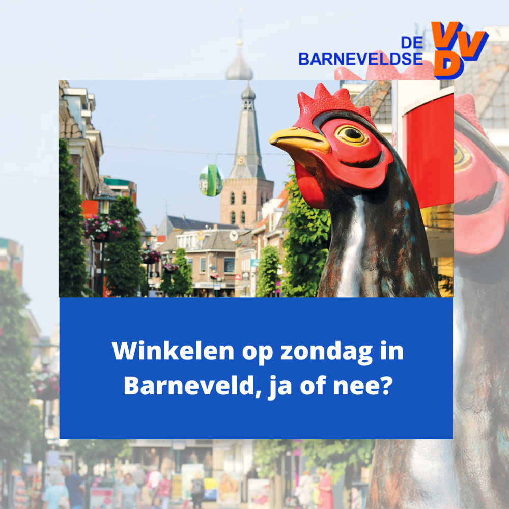 Winkelen op zondag in Barneveld, ja of nee?