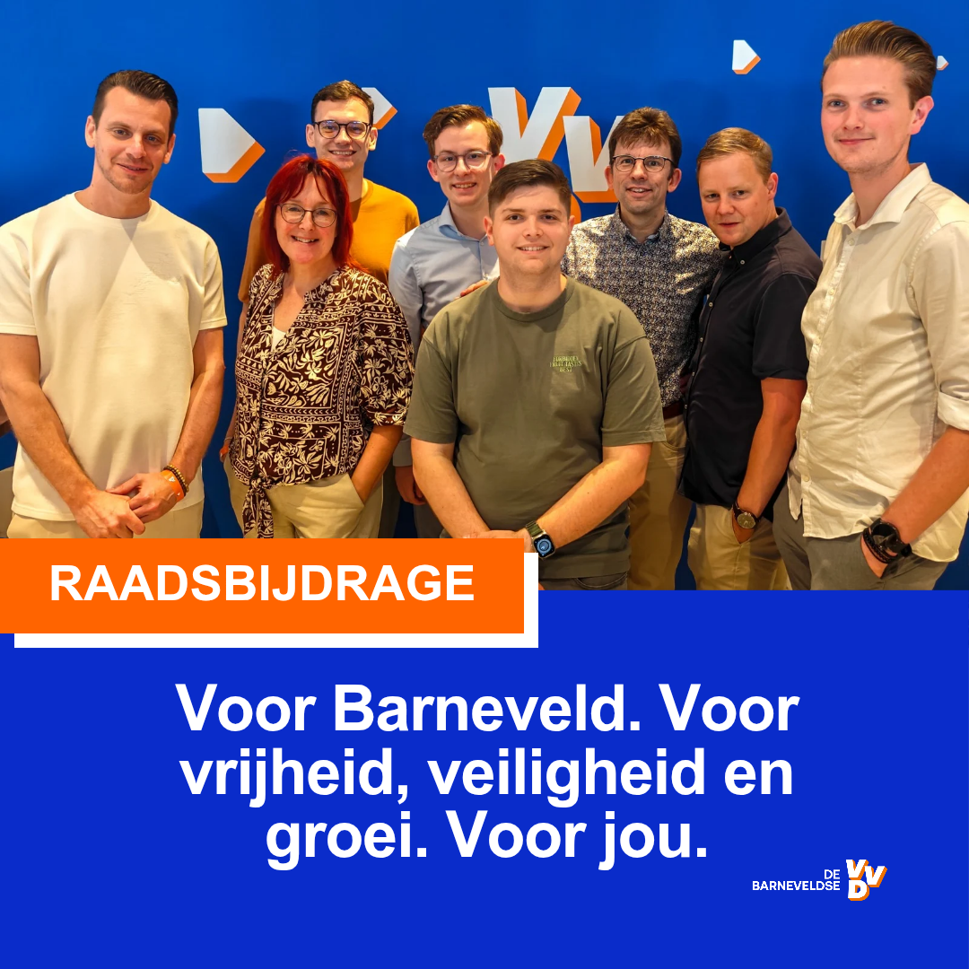Kadernota 2026: Voor Barneveld. Voor vrijheid, veiligheid en groei. Voor jou.