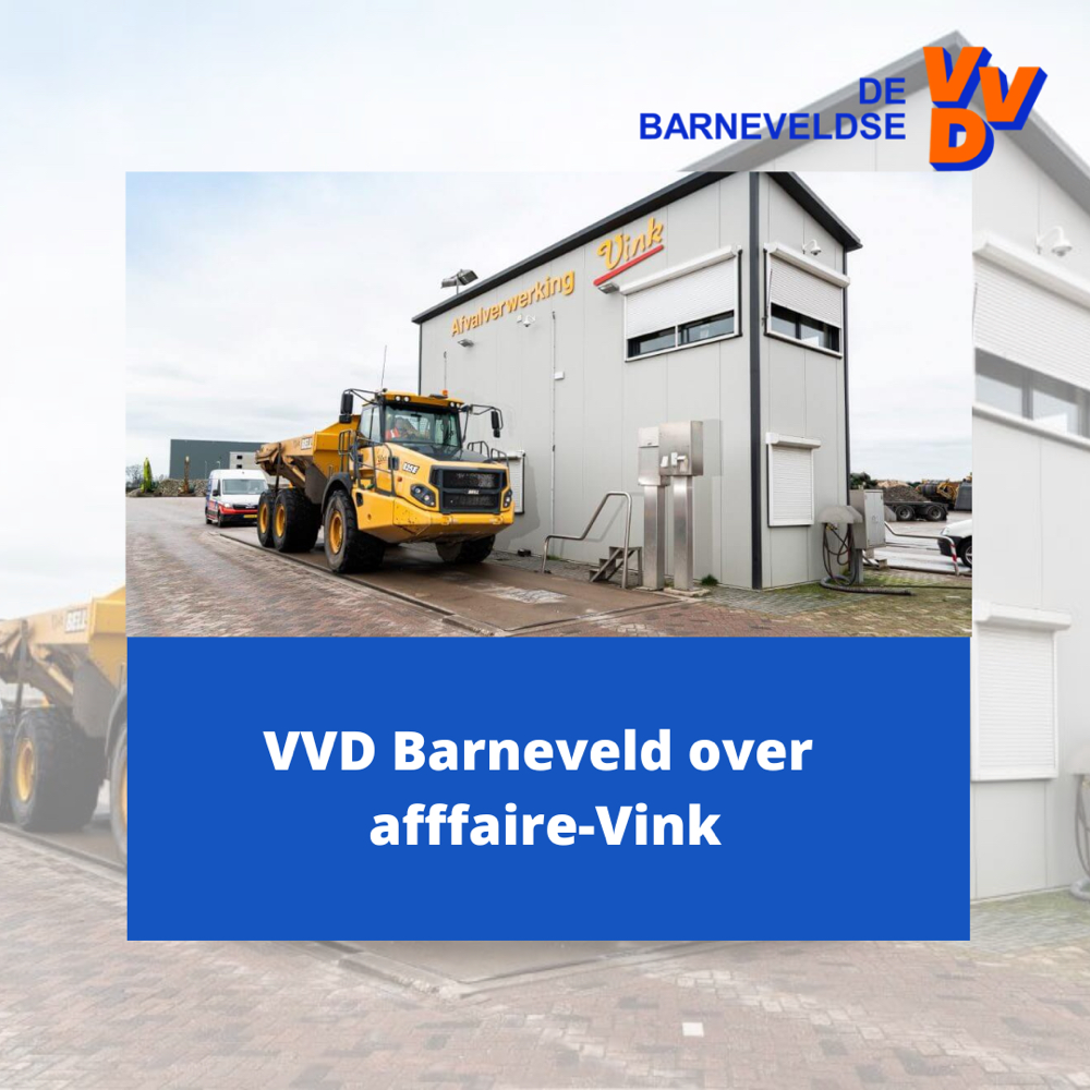 VVD Barneveld over affaire-Vink