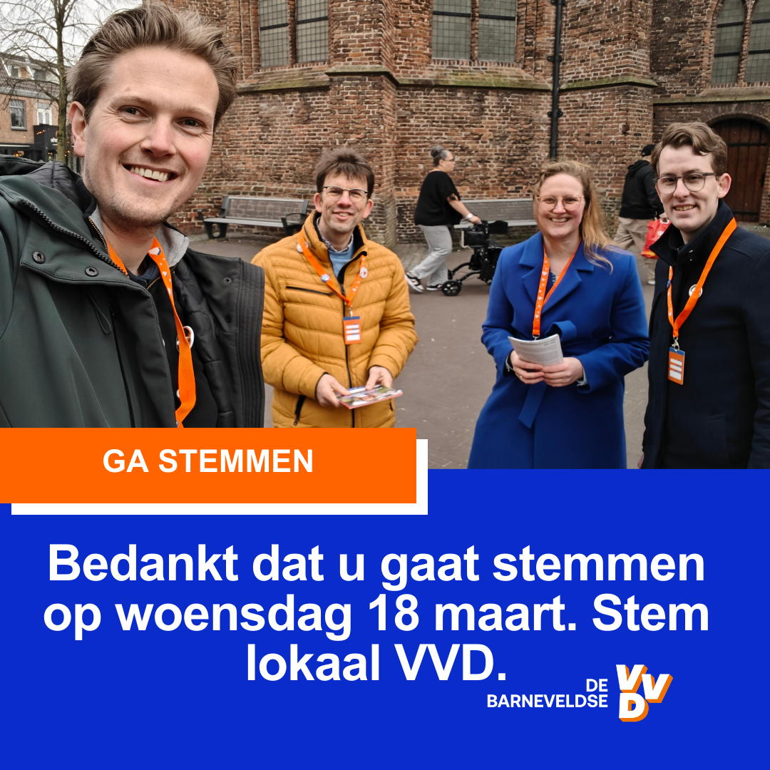 Kies lokaal liberaal. Stem lokaal VVD.