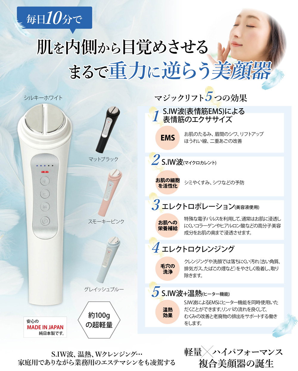 S.IW波 美顔器マジックリフト - パレスサフラン