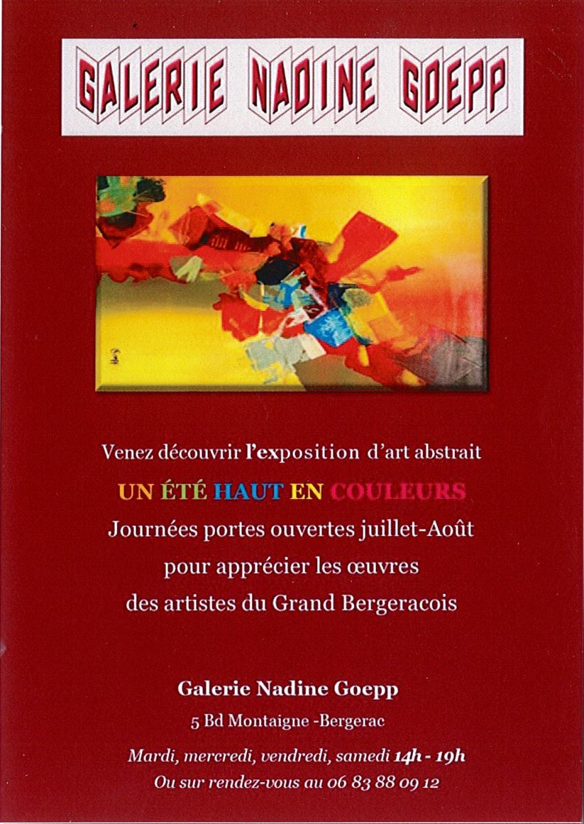 2024 - 24 Bergerac - Galerie Nadine Goepp