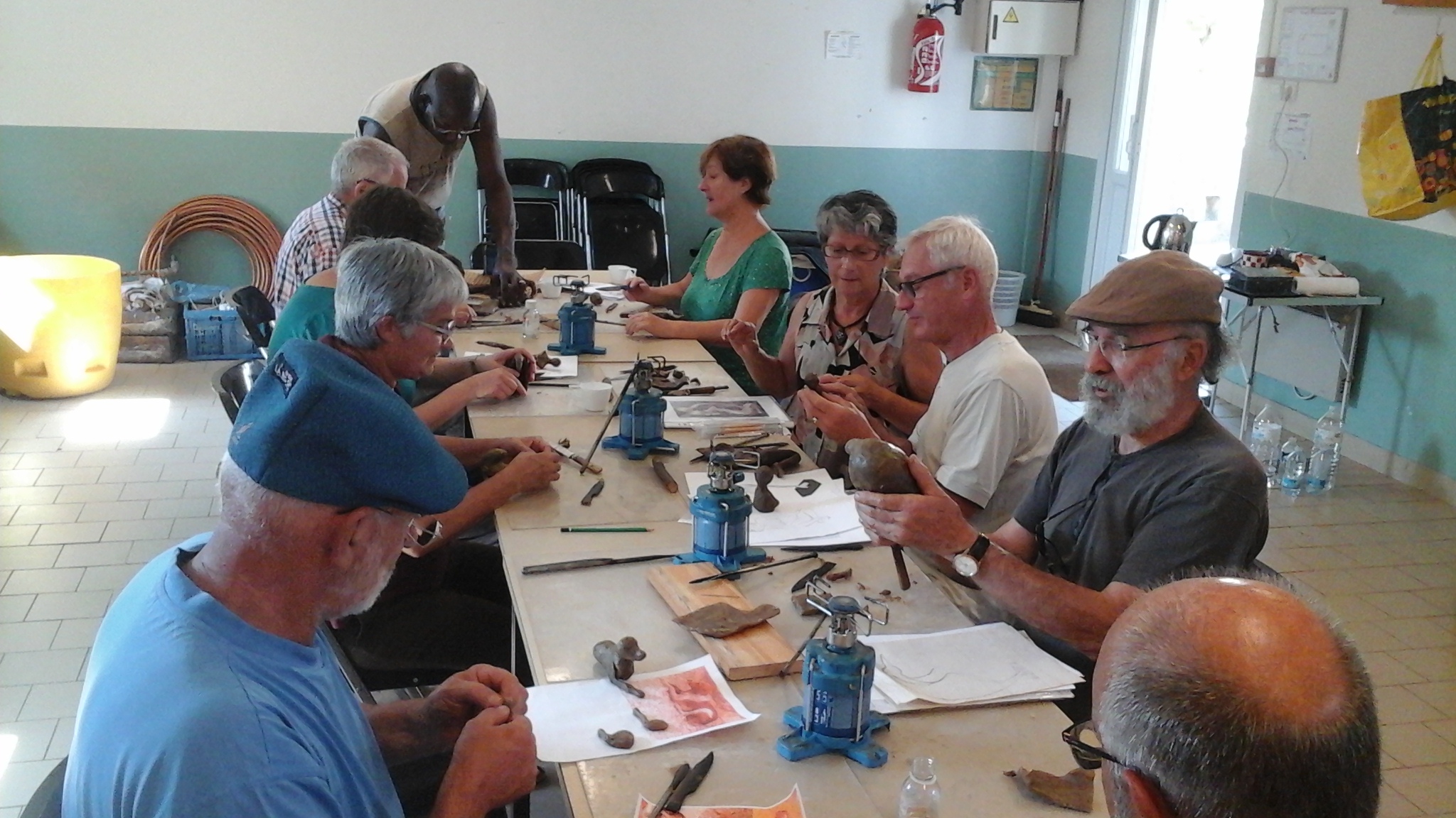 2018 - 72 Lhomme - Musée de la Vigne - SESF - Atelier technique du bronze à la cire perdue 