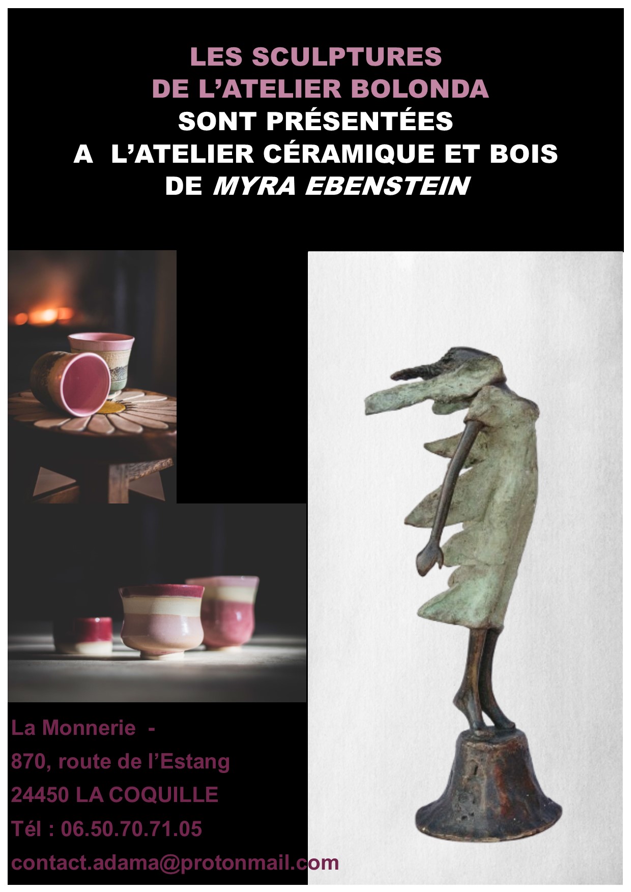 2023 - 24 La Coquille - chez Myra Ebenstein, céramiste