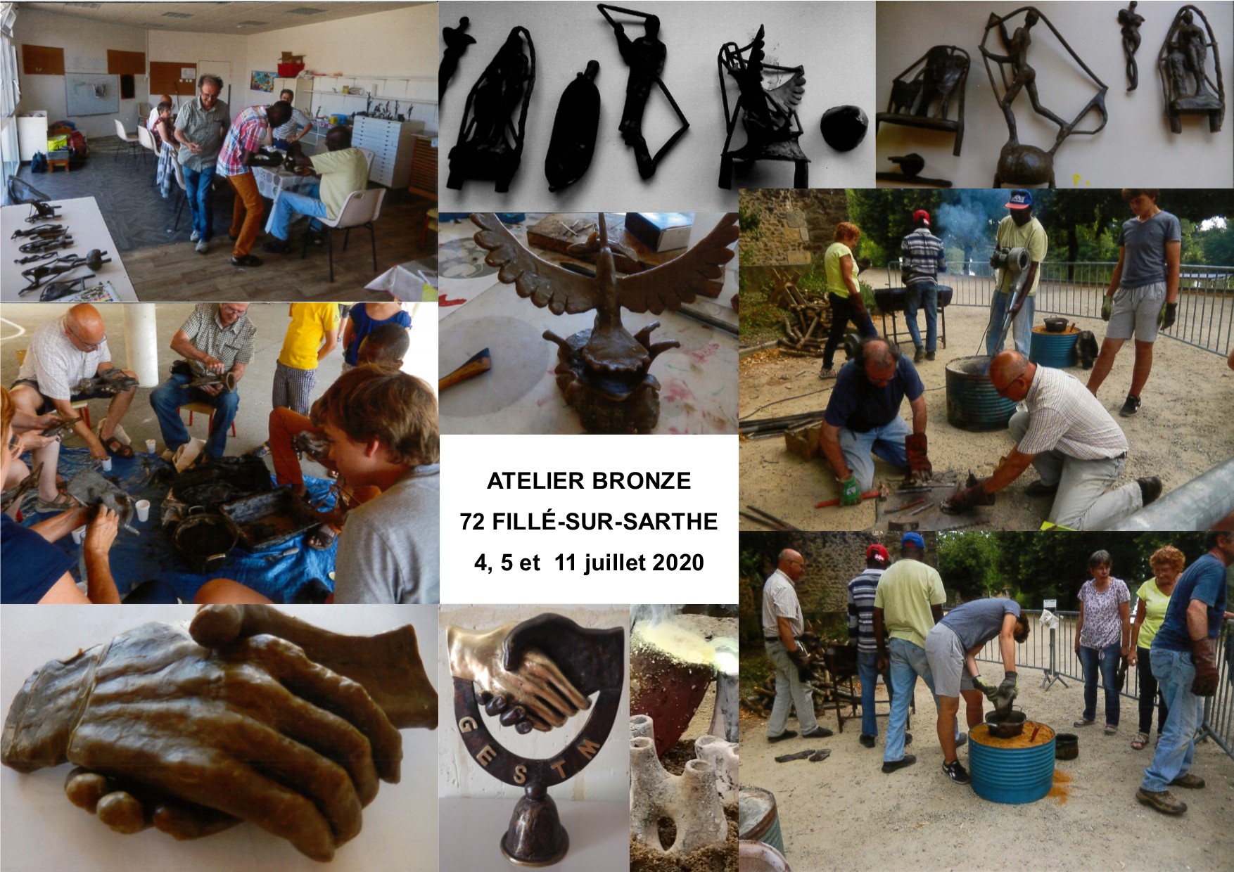 2019 - 72 Fillé sur Sarthe -  atelier bronze - Le Cercle des retraités
