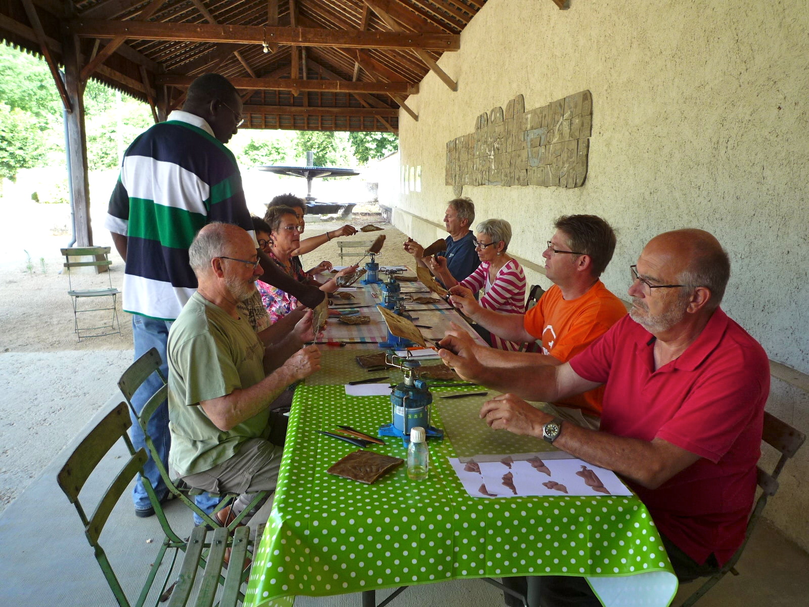 2015 - 72 Poncé/Loir - SESF - Atelier, technique du bronze à la cire perdue aux Moulins de Paillard