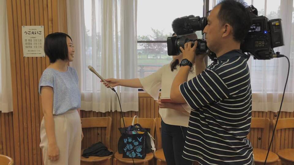 地元メディアからの取材を受けました