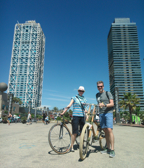 Bamboo Bike Tour at the Olympic Port, Barcelona