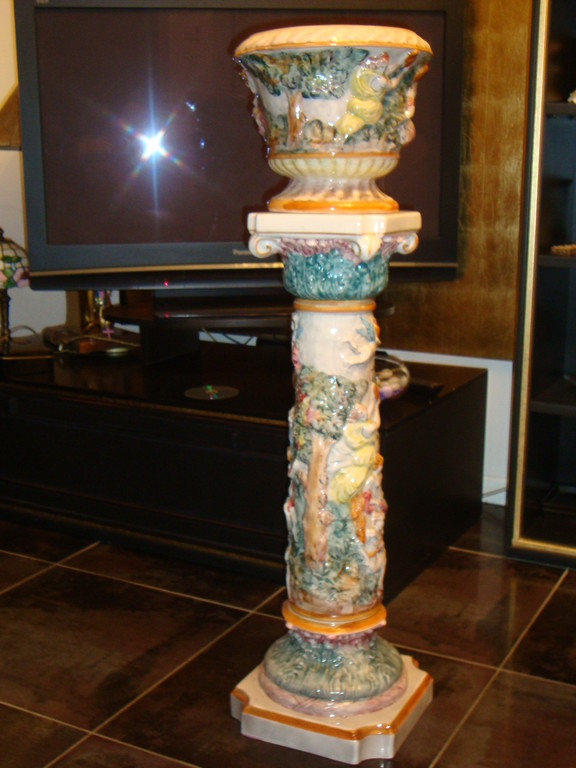 Ceramica E.380 scontato 180 euro--- vaso con colonna