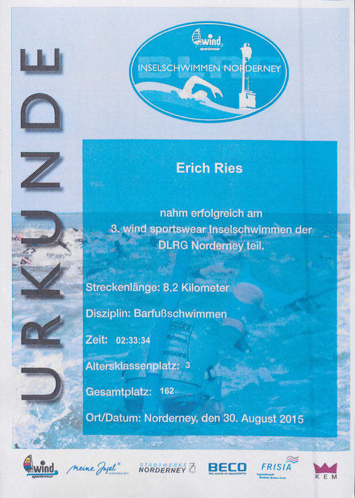 Sir Erich B. Ries Inselschwimmen