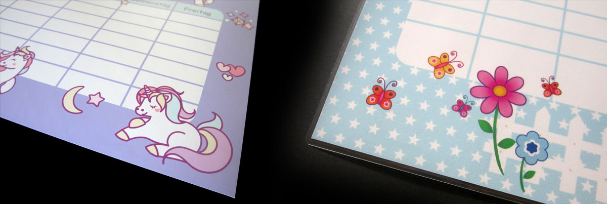 Stundenpläne und Lernposter für Kinder von www.meinaufkleberladen24.com