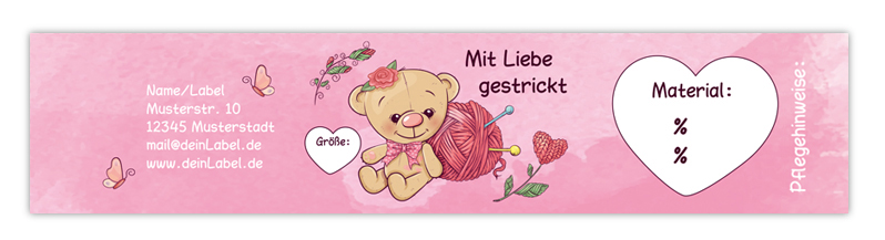 personalisierbare Baby-Sockenbanderole - mit Klebepunkten, Geschenkbanderole