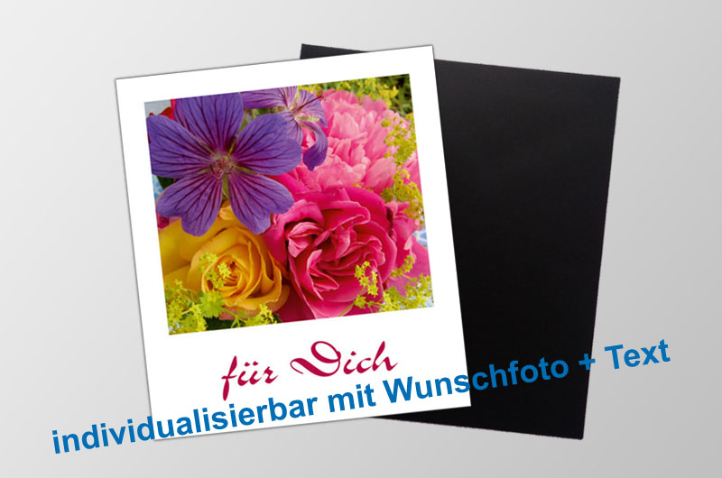 mit Foto und Wunschtext personalisierbare Magnetfotos - Polaroid - für Hochzeiten, Familienfeiern, Einschulung, Urlaub, Gastgeschenke 