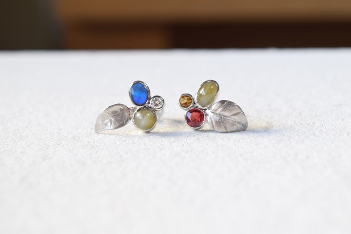 プラチナ タンザナイト ピアス 星 フックピアス クリスマス