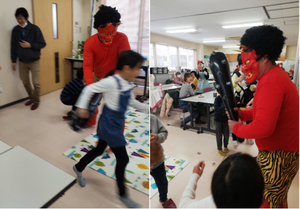 あまのがわ子ども食堂で節分食事会が開催されました！