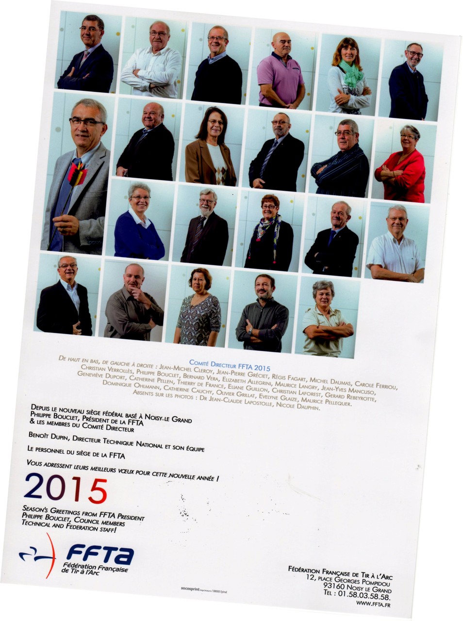 Le Comité Directeur de la FFTA