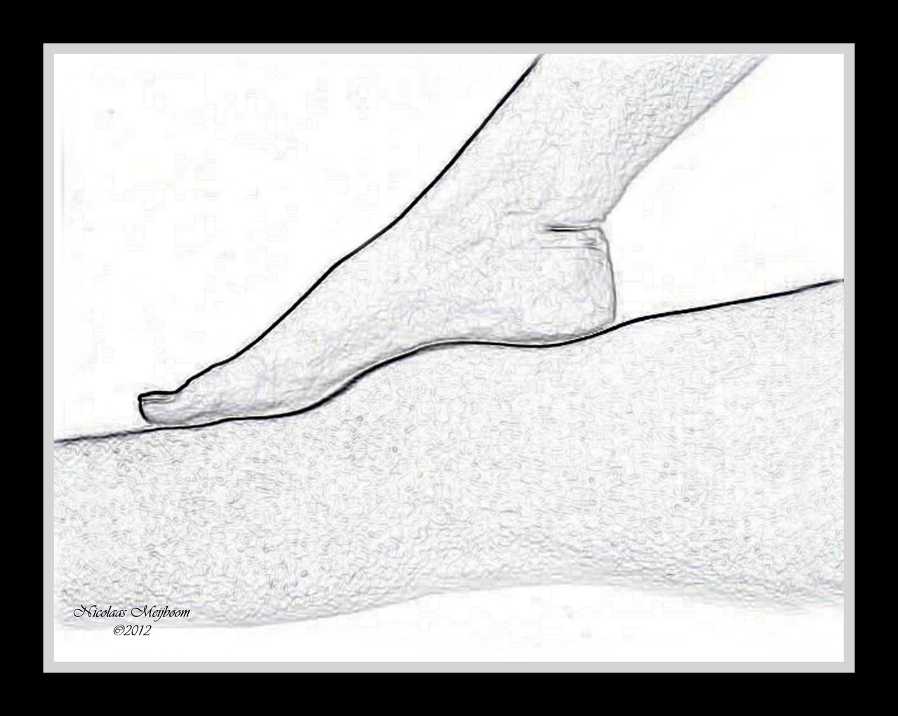 Anne's foot on her knee -Anne piedo sur sia genuo, Nicolaas Meijboom Photoart