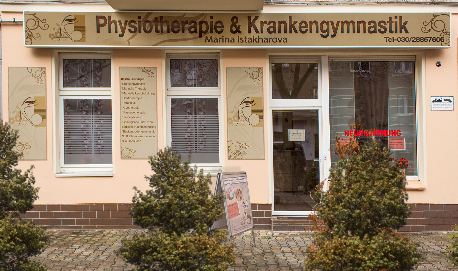 Öffnungszeiten  Praxis für Physiotherapie in BerlinTegel