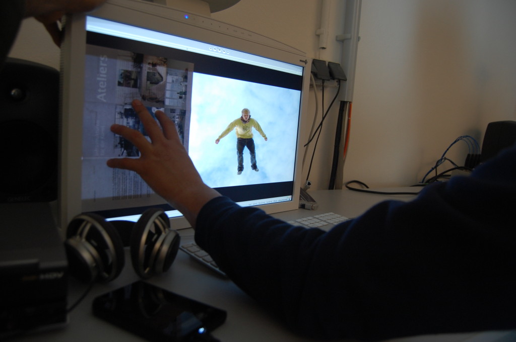 Sichtung von Highspeed-Videoaufnahmen für eine 1-Kanal-Videoinstallation