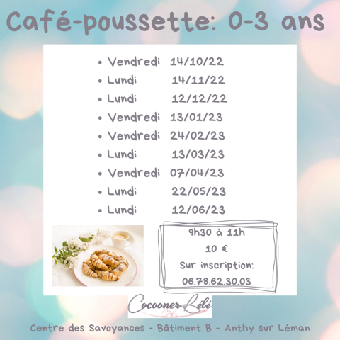 Café-poussette - Infos 2022-2023