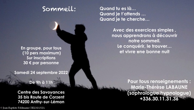 Atelier "Sommeil" - Septembre 2022