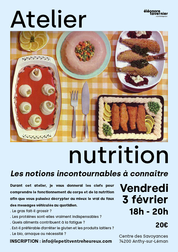 Atelier nutrition - Les notions incontournables à connaître