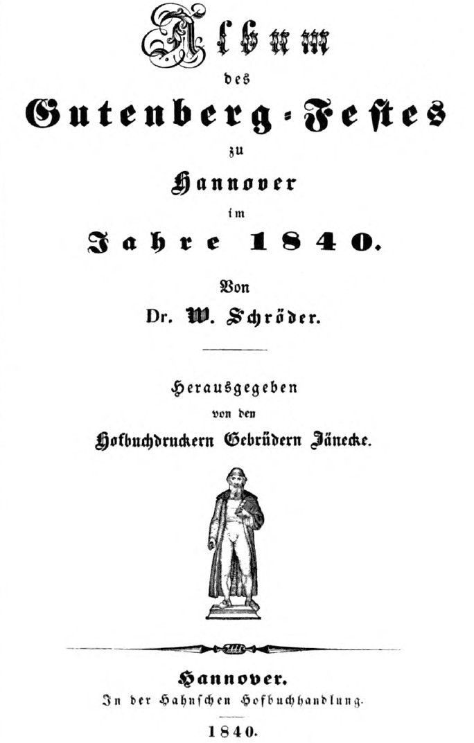 Album des Gutenbergfestes 1840