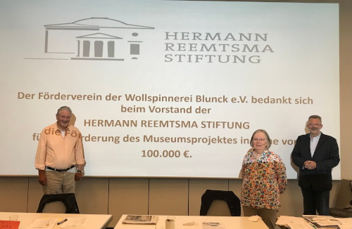 Förderung von REEMTSMA STIFTUNG mit 100.000 € beflügelt Workshop Wollspinnerei Blunck