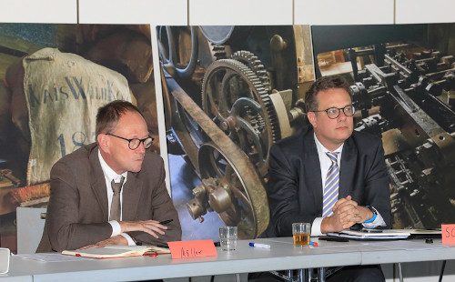 Peter Möller und Jan Schüler vom Kooperationspartner Innere Mission im 2. Workshop