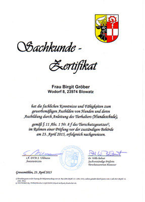 Sachkunde-Zertifikat