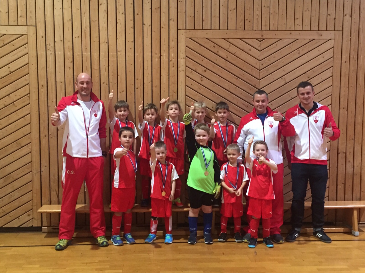 1. Sieger beim Hallenturnier des TSV Kirchaich, Januar 2016