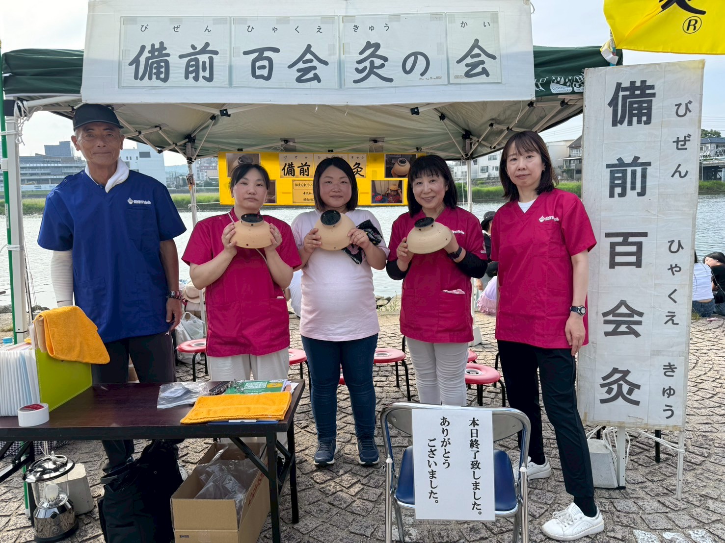 7月6日の京橋朝市で朝市の出店10周年を迎えました