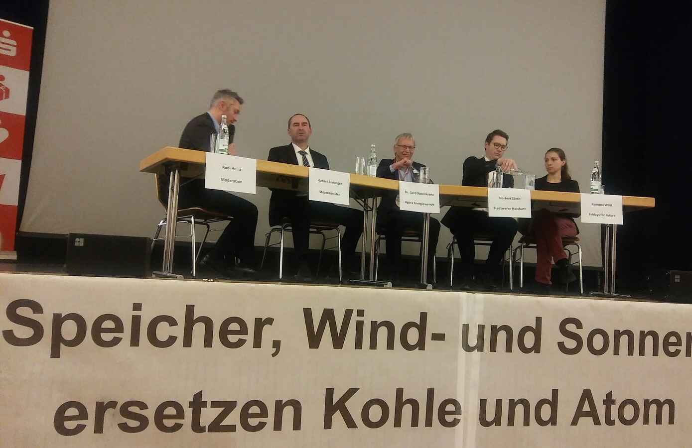 Podiumsdiskussion am 7.2.2020 zum Solarausbau und Klimaschutz in Bayern