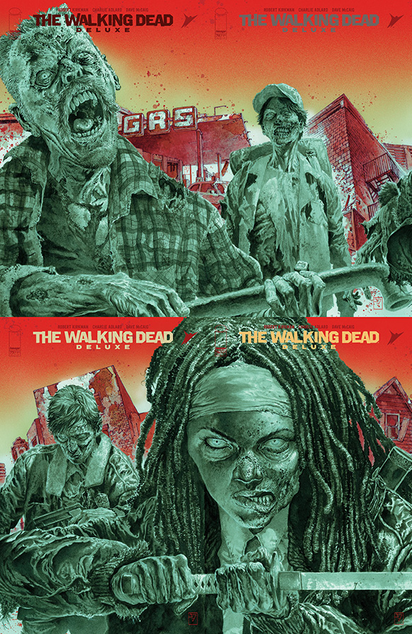 Reveladas portadas que conectarán The Walking Dead Deluxe #73-78
