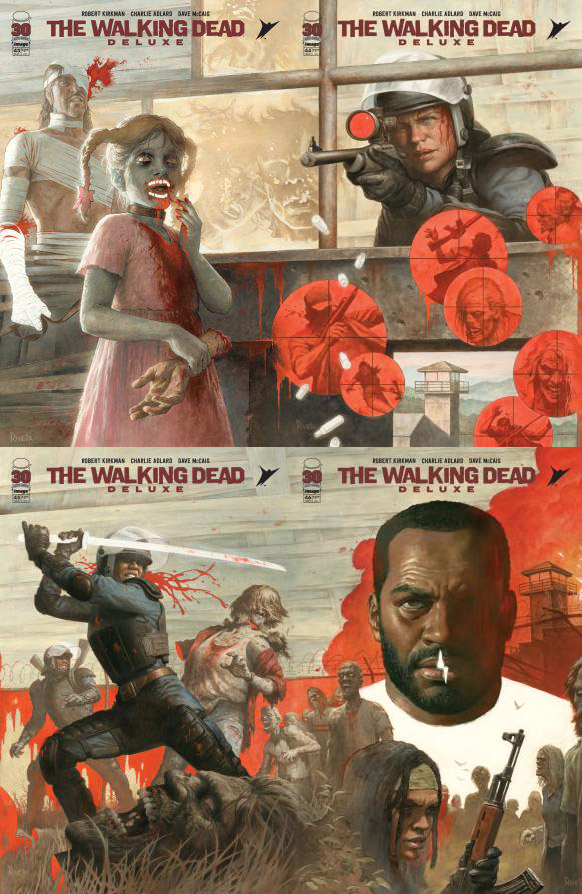 Reveladas portadas que conectarán The Walking Dead Deluxe #43-48