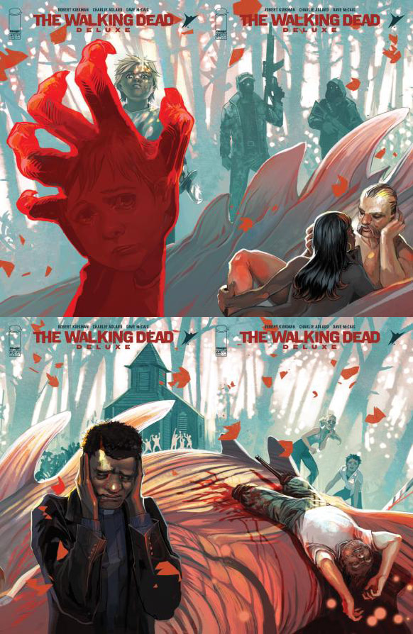 Reveladas portadas que conectarán The Walking Dead Deluxe #61-66