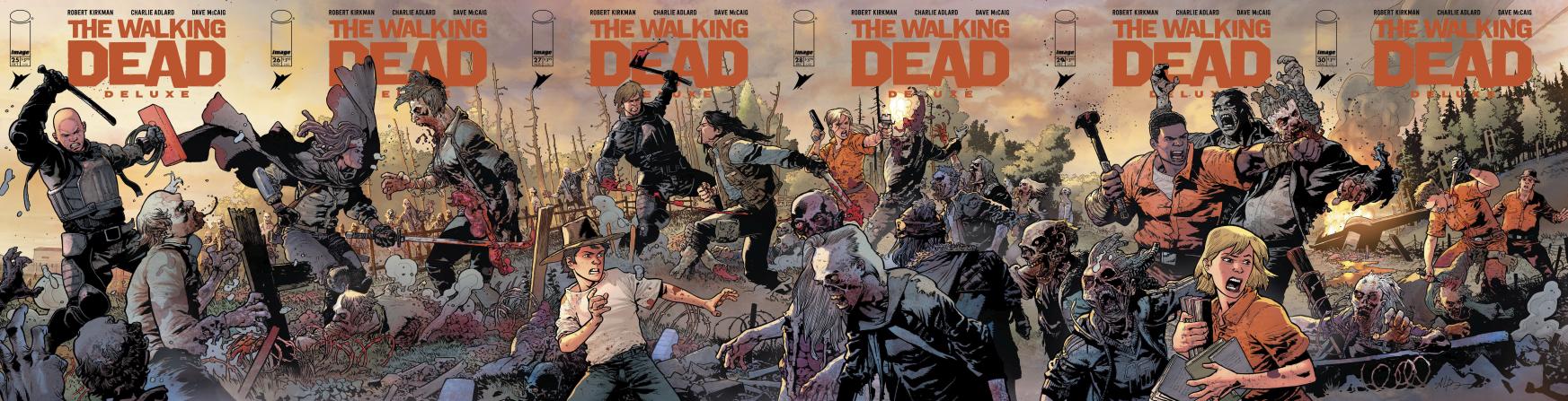 Reveladas portadas que conectarán The Walking Dead Deluxe #25-30