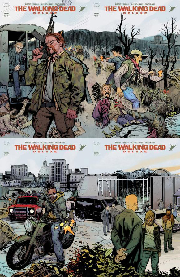 Reveladas portadas que conectarán The Walking Dead Deluxe #67-72