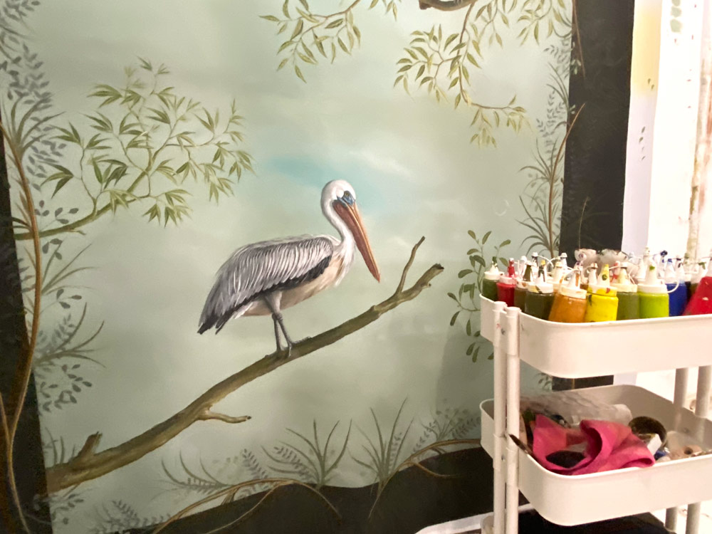 Atelier Snijder&CO Handgeschilderd behang, Studio Hand painted wallpaper