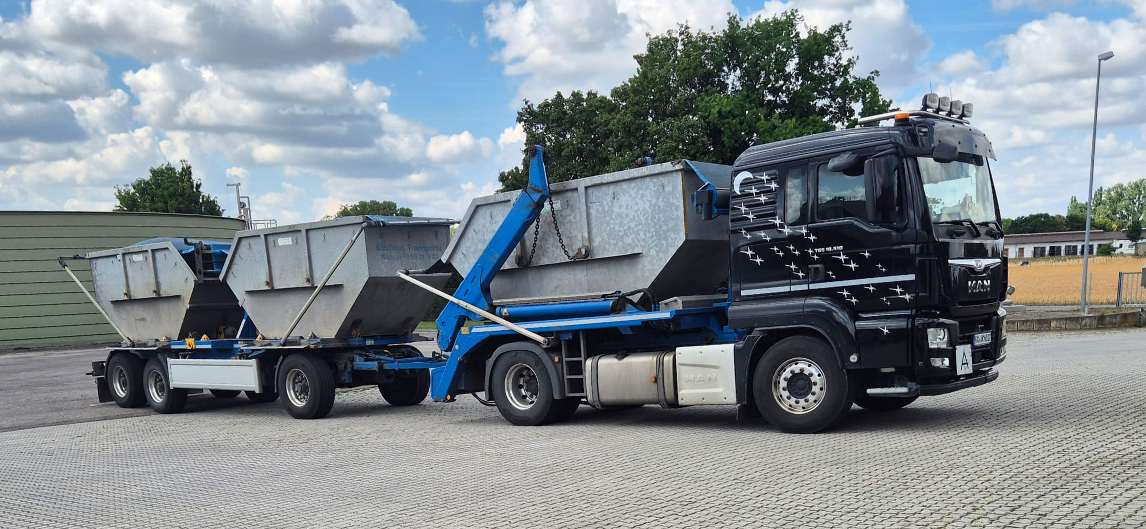 Absetzer inkl. 5m³, 7m³, 9m³ und 12m³ Mulde transportekirchners