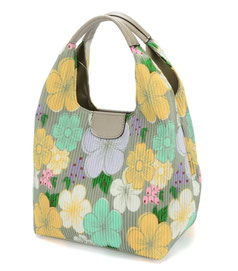 プリーツ風 フラワー柄バッグ 21cm×22cm×16cm  2,750円→2,200円(税込)