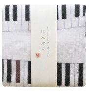 日本製ガーゼはんかち 「ピアノ」  550円→480円(税込)